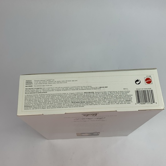 Barbie Romantic Interlude Collectible doll 6th series Classique Mattel 12” 1996 - Picture 12 of 15